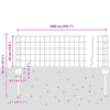 Euroaita with Post 10 x 0,4 m PVC-pinnoitettu teräs Harmaa