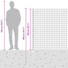 Euroaita with Post 10 x 1,5 m PVC-pinnoitettu teräs Harmaa
