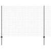 Euroaita with Post 10 x 1,6 m PVC-pinnoitettu teräs Harmaa