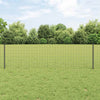 Euroaita with Post 25 x 0,6 m PVC-pinnoitettu teräs Harmaa
