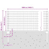 Euroaita with Post 50 x 0,6 m PVC-pinnoitettu teräs Harmaa