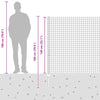 Euroaita with Post 10 x 1,4 m Galvanoitu teräs Hopea Verkko