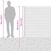 Euroaita with Post 10 x 1,6 m Galvanoitu teräs Hopea Verkko
