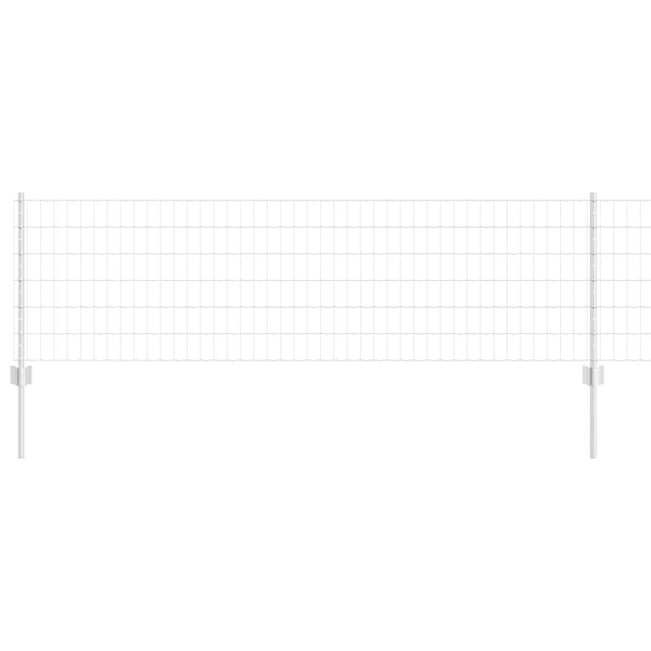 Euroaita with Post 10 x 0,6 m Galvanoitu teräs Hopea Verkko