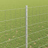 Euroaita with Post 10 x 1,5 m Galvanoitu teräs Hopea Verkko