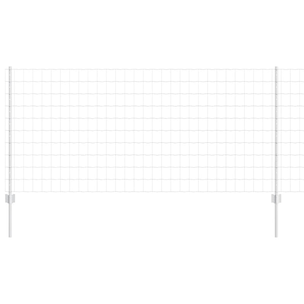 Euroaita with Post 25 x 1 m Galvanoitu teräs Hopea Verkko
