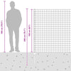Euroaita with Post 10 x 1,6 m Galvanoitu teräs Hopea Verkko