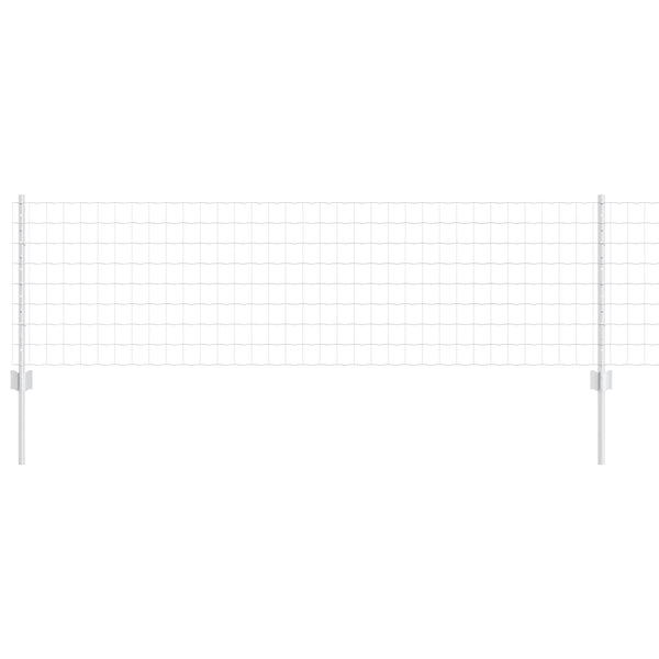 Euroaita with Post 50 x 0,6 m Galvanoitu teräs Hopea Verkko
