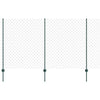 Ketjuaidalla varustettu aita 25 x 1,4 m PVC-pinnoitettu teräs