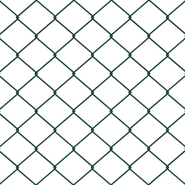 Ketjuaidalla varustettu aita 25 x 1,6 m PVC-pinnoitettu teräs