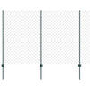 Ketjuaidalla varustettu aita 25 x 1,6 m PVC-pinnoitettu teräs