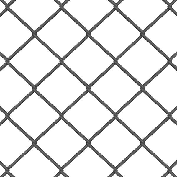 Ketjuaidalla varustettu aita 10 x 0,4 m PVC-pinnoitettu teräs