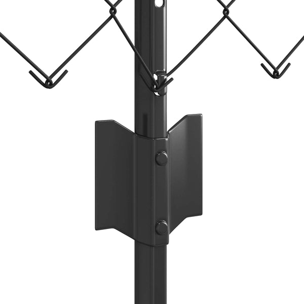 Ketjuaidalla varustettu aita 10 x 0,4 m PVC-pinnoitettu teräs