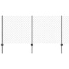 Ketjuaidalla varustettu aita 10 x 1 m PVC-pinnoitettu teräs