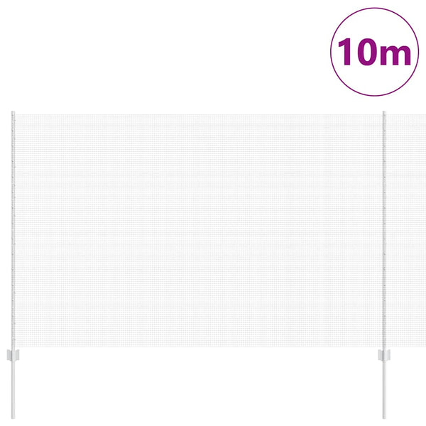 Käytävä suljettu langoitettu aitarakenne 10 x 1,5 m Hopea
