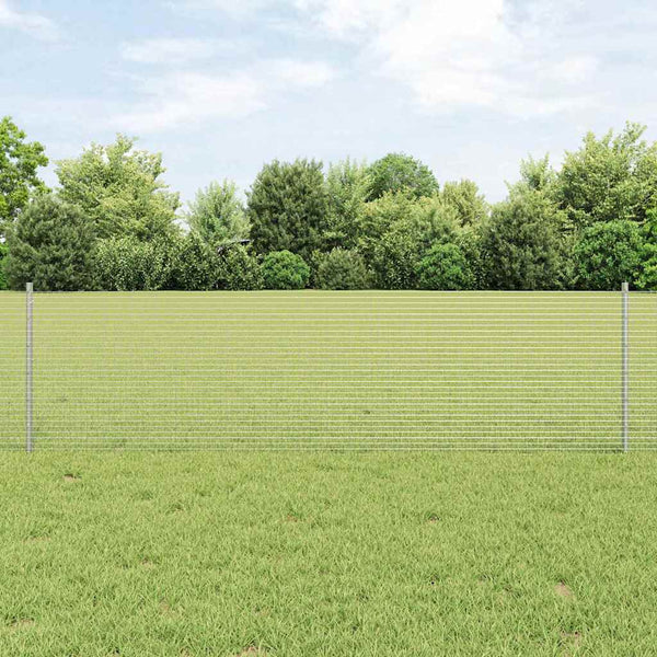Käytävä suljettu langoitettu aitarakenne 25 x 0,6 m Hopea