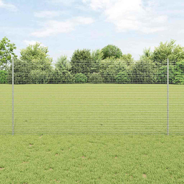 Käytävä suljettu langoitettu aitarakenne 25 x 1,2 m Hopea