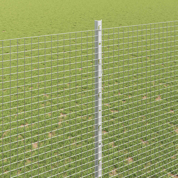 Käytävä suljettu langoitettu aitarakenne 25 x 1,5 m Hopea