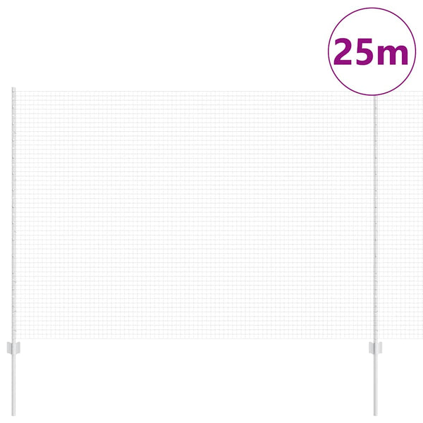 Käytävä suljettu langoitettu aitarakenne 25 x 1,6 m Hopea