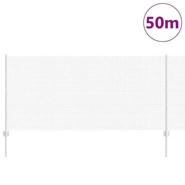 Käytävä suljettu langoitettu aitarakenne 50 x 1 m Hopea Verkko