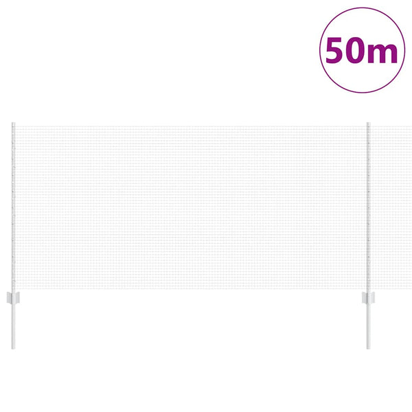 Käytävä suljettu langoitettu aitarakenne 50 x 1 m Hopea Verkko