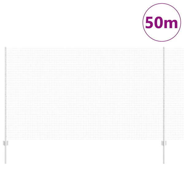 Käytävä suljettu langoitettu aitarakenne 50 x 1,4 m Hopea