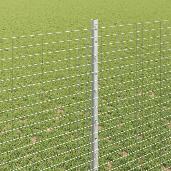 Käytävä suljettu langoitettu aitarakenne 50 x 1,5 m Hopea