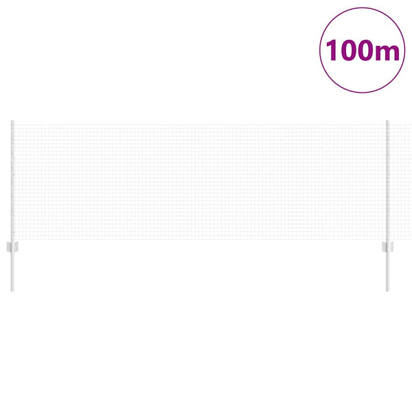 Käytävä suljettu langoitettu aitarakenne 100 x 0,8 m Hopea