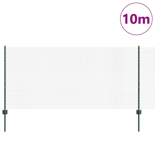 Käytävä suljettu langoitettu aitarakenne 10 x 1 m Vihreä Verkko