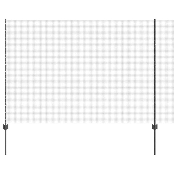 Käytävä suljettu langoitettu aitarakenne 10 x 1,5 m Harmaa