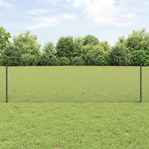 Käytävä suljettu langoitettu aitarakenne 25 x 0,6 m Harmaa