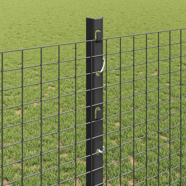 Käytävä suljettu langoitettu aitarakenne 25 x 1,2 m Harmaa
