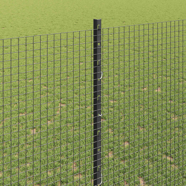 Käytävä suljettu langoitettu aitarakenne 25 x 1,4 m Harmaa