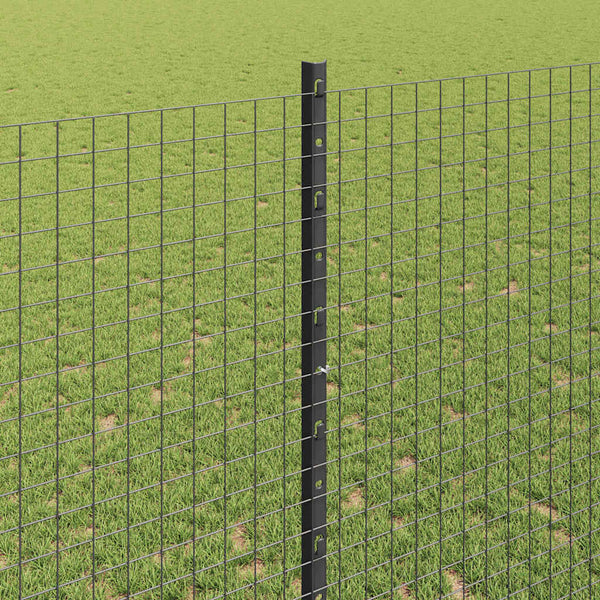 Käytävä suljettu langoitettu aitarakenne 25 x 1,4 m Harmaa
