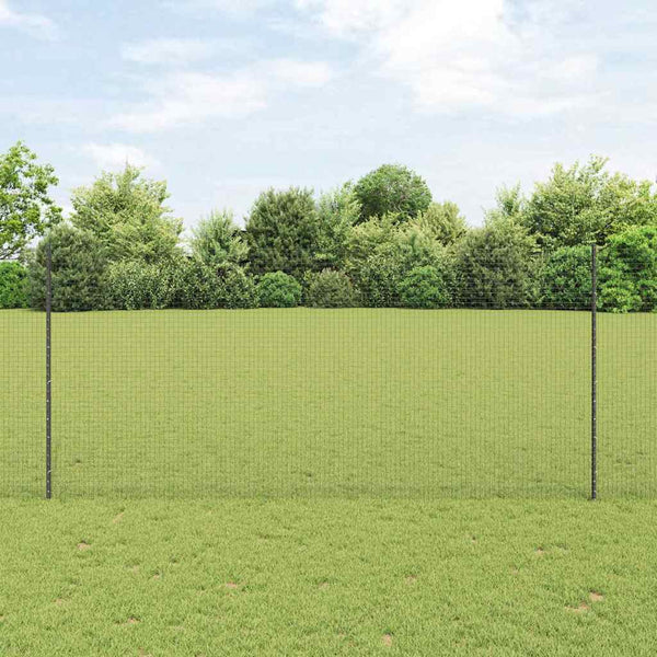 Käytävä suljettu langoitettu aitarakenne 25 x 1,4 m Harmaa