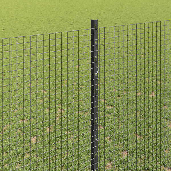 Käytävä suljettu langoitettu aitarakenne 25 x 1,5 m Harmaa
