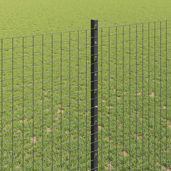 Käytävä suljettu langoitettu aitarakenne 25 x 1,5 m Harmaa