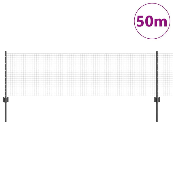 Käytävä suljettu langoitettu aitarakenne 50 x 0,6 m Harmaa