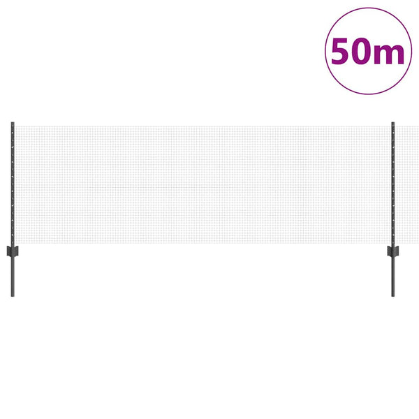 Käytävä suljettu langoitettu aitarakenne 50 x 0,8 m Harmaa