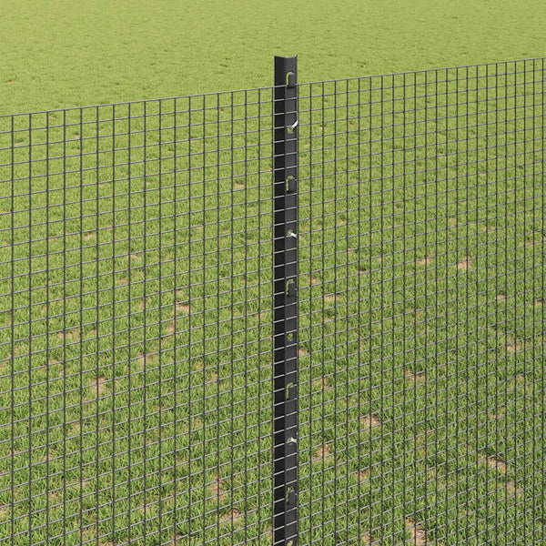 Käytävä suljettu langoitettu aitarakenne 50 x 1,4 m Harmaa