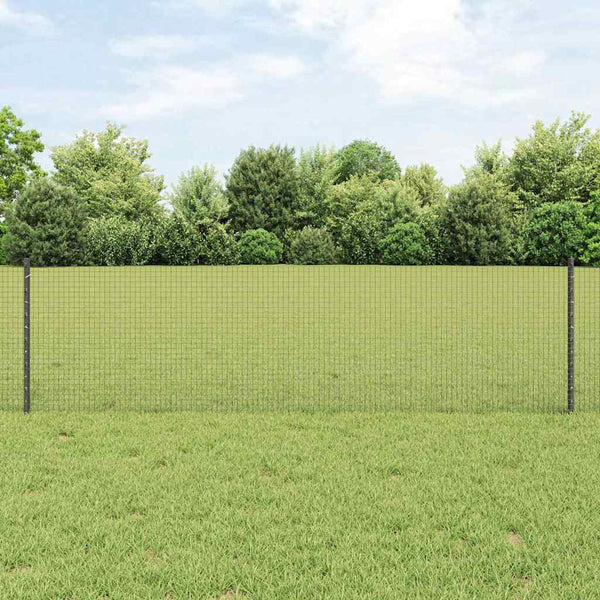 Käytävä suljettu langoitettu aitarakenne 100 x 0,6 m Harmaa