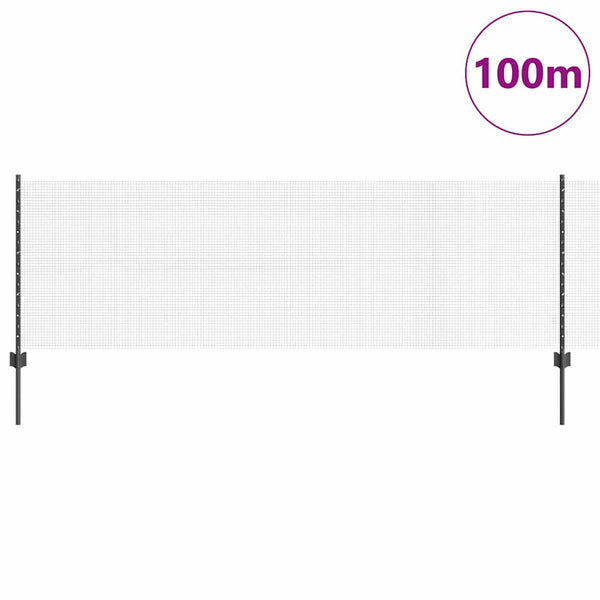 Käytävä suljettu langoitettu aitarakenne 100 x 0,8 m Harmaa