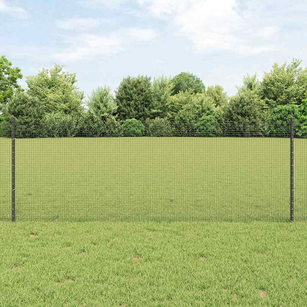 Käytävä suljettu langoitettu aitarakenne 100 x 0,8 m Harmaa