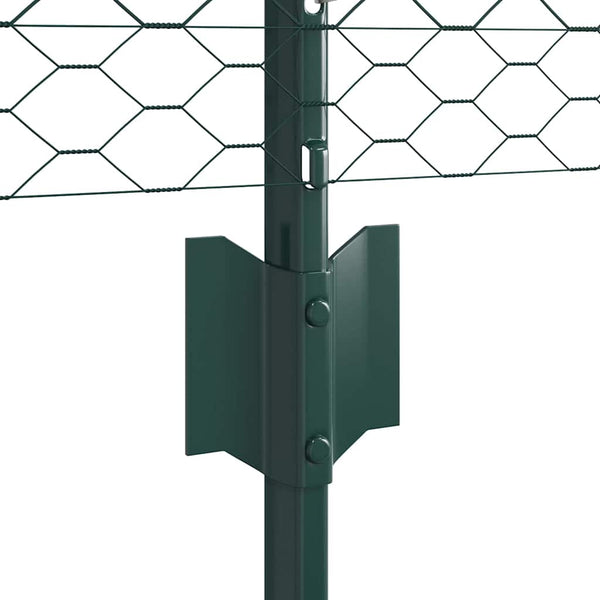 Hitsattu lankaa 10 x 0,4 m PVC-pinnoitettu teräs Vihreä Verkko
