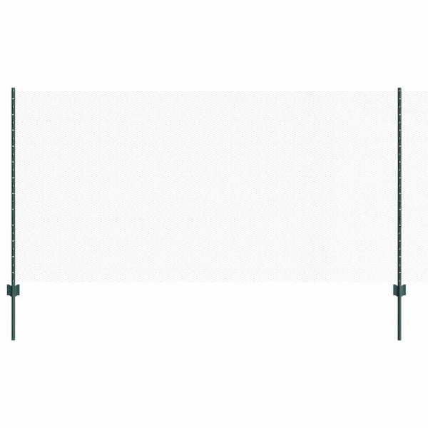 Kuusikulmainen aita pylväällä 10 x 1,2 m PVC-pinnoitettu teräs