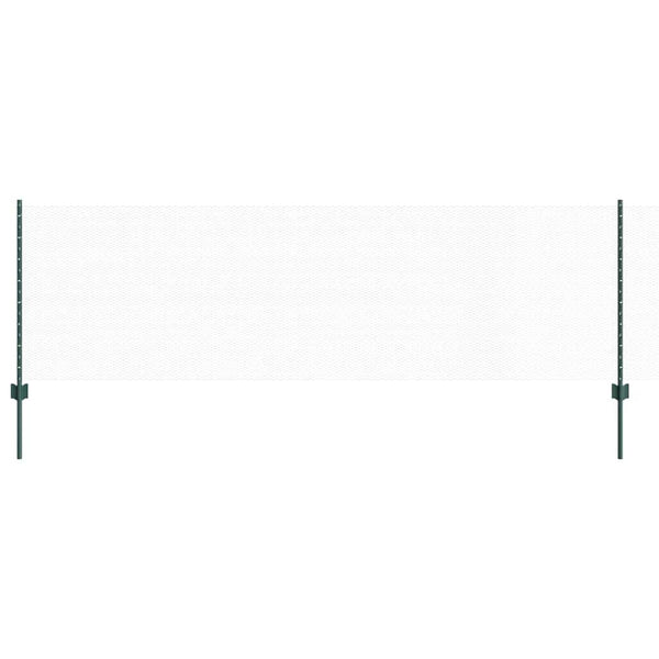 Kuusikulmainen aita pylväällä 25 x 0,8 m PVC-pinnoitettu teräs