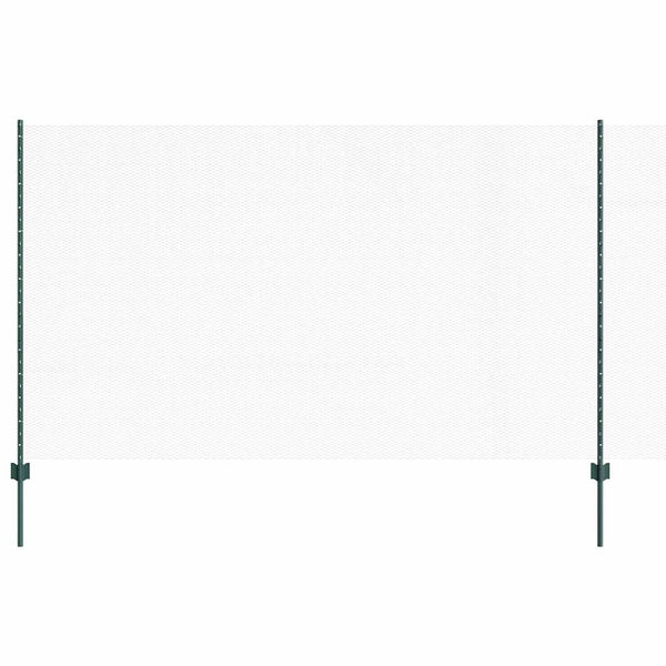 Kuusikulmainen aita pylväällä 50 x 1,4 m PVC-pinnoitettu teräs