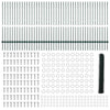 Kuusikulmainen aita pylväällä 100 x 1,2 m PVC-pinnoitettu teräs