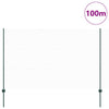 Kuusikulmainen aita pylväällä 100 x 1,6 m PVC-pinnoitettu teräs
