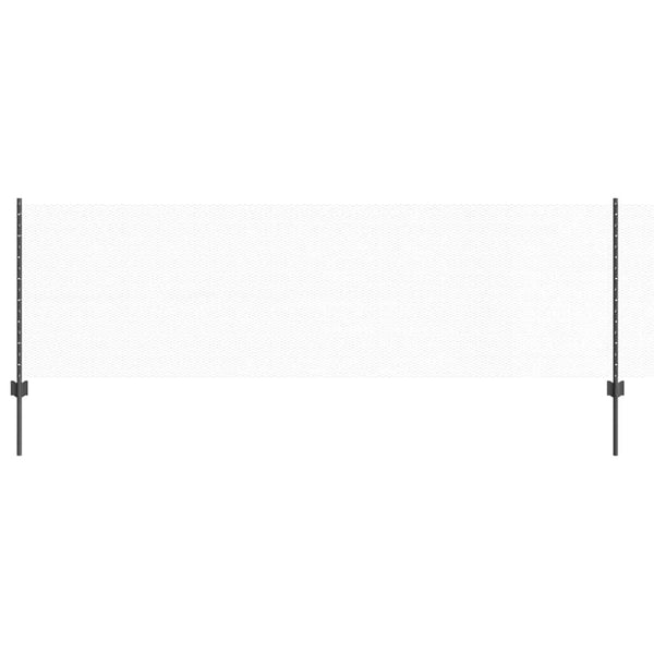 Kuusikulmainen aita pylväällä 10 x 0,8 m PVC-pinnoitettu teräs